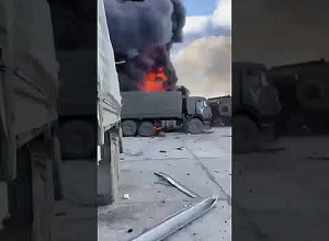 Первый видеоматериал из аэропорта в Гостомеле