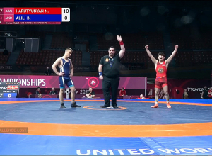 Նարեկ Հարությունյանը` ըմբշամարտի Եվրոպայի բրոնզե մեդալակիր