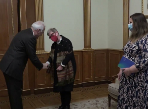 Նախագահ Վահագն Խաչատուրյանը հանդիպել է Հայաստանում ԵՄ պատվիրակության ղեկավար Անդրեա Վիկտորինի հետ