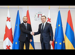 ՀՀ ԱԳ նախարար Արարատ Միրզոյանի և Վրաստանի վարչապետ Իրակլի Ղարիբաշվիլիի հանդիպումը