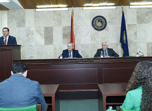 ՀՀ նախագահ Վահագն Խաչատուրյանն այսօր այցելել է ԵՊՀ և հանդիպել գիտխորհրդի անդամների հետ: