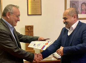 Ա․ Թովմասյանը հանդիպել է «Արցախ-ռուսական կազակական միություն» ՀԿ նախագահի հետ