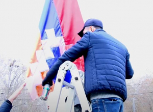 Արցախի Հանրապետության պետական դրոշը ներկելու տեսանյութն ուղարկվել է ոստիկանություն