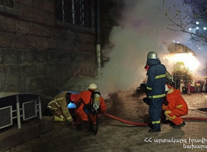 Հրդեհ է բռնկվել Երեւանի  Մաշտոցի պողոտայում․ դեպքի վայր է մեկնել վեց մարտական հաշվարկ