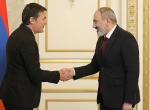 Премьер-министр принял французского сопредседателя Минской группы ОБСЕ Брайса Рокфея