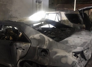 Հրդեհ Արցախի պողոտայում