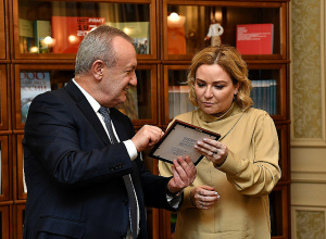 Վահրամ Դումանյանը և Օլգա Լյուբիմովան մշակութային բնագավառում համագործակցության ծրագիր են ստորագրել