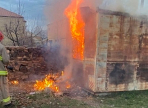 Այրվել է վագոն-տնակ Մարտունի քաղաքում