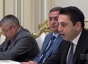 Председатель НС РА Ален Симонян принял делегацию Группы дружбы Сирия-Армения