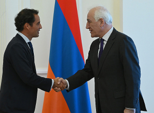 Նախագահ Վահագն Խաչատուրյանն ընդունել է  Խավիեր Կոլոմինա Պիրիզին