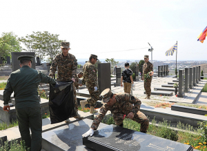 Զինծառայողները մասնակցել են համապետական շաբաթօրյակին (լուսանկարներ)