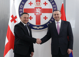 Армен Григорян встретился с секретарем СБ Грузии Вахтангом Гомелаури