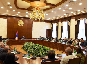 Արցախի նախագահն ընդունել է Շուշիի տեխնոլոգիական համալսարանի պրոֆեսորադասախոսական կազմին