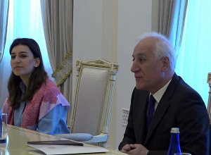 Նախագահ Վահագն Խաչատուրյանն ընդունել է Ռուսաստանի սպորտի նախարար Օլեգ Մատիցինին