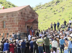 Հայ-թուրքական սահմանին մատուռ օծվեց՝ 44-օրյա պատերազմում զոհվածների հիշատակին