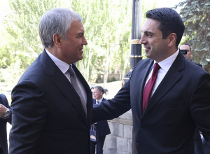 Ален Симонян принял председателя Госдумы РФ Вячеслава Володина