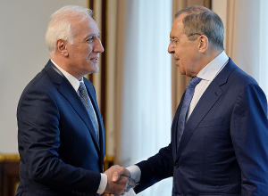 Նախագահ Վահագն Խաչատուրյանն ընդունել է Ռուսաստանի արտաքին գործերի նախարար Սերգեյ Լավրովին