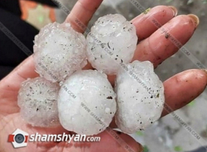 Հավկիթի մեծությամբ կարկուտը Տաշիրում մեծ վնասներ է պատճառել բնակիչներին․ Shamshyan.com