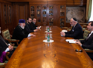 Ամենայն Հայոց Կաթողիկոսն ընդունել է ՀՀ-ում Իսրայելի նորանշանակ դեսպանին