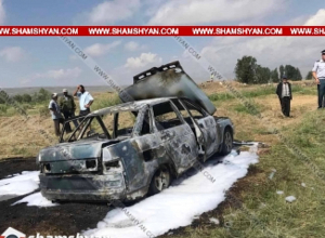 Գեղարքունիքի մարզում մեքենա է այրվել