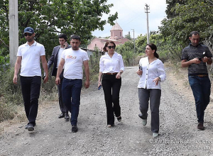 Քրիստիննե Գրիգորյանը Տավուշի մարզպետի հետ քննարկել է մարզի անվտանգային և սոցիալ-տնտեսական հիմնահարցերը