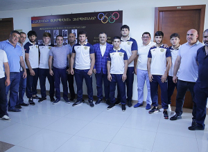 Կ․ Գիլոյանն ընդունել է աշխարհի և Եվրոպայի պատանեկան առաջնությունների մեդալակիր ըմբիշներին