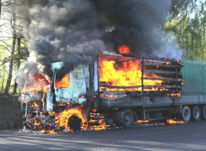 Վայք քաղաքում այրվել է բեռնատար ավտոմեքենա