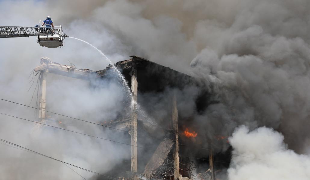 Սուրմալու հրդեհ են մարում