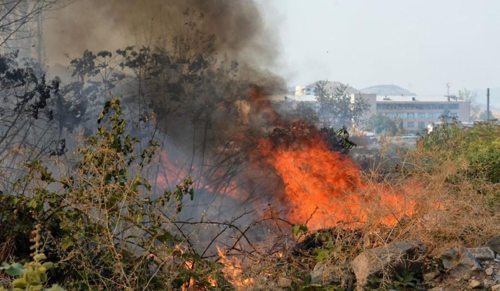 հրդեհ Ստեփանակերտի մոտ