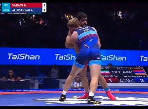 Հրապարակվել է տեսանյութը, որտեղ Արթուր Ալեքսանյանը հաղթում է Աշխարհի գործող չեմպիոն իրանցի ըմբիշին և դուրս գալիս եզրափակիչ