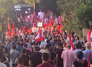 Բեյրութում բողոքի ցույցի մասնակիցները փորձել են մտնել Ադրբեջանի դեսպանատուն