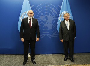 Վարչապետ Փաշինյանը հանդիպել է ՄԱԿ-ի Գլխավոր քարտուղար Անտոնիո Գուտերեշին