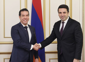 Ալեն Սիմոնյանն ընդունել է Բրազիլիայի դեսպանին