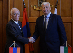 Նախագահ Վահագն Խաչատուրյանը հանդիպել է Պլովդիվի քաղաքապետ Զդրավկո Դիմիտրովի հետ