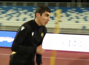 Предматчевая тренировка сборной перед матчем с Косово