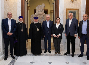 Կաթողիկոսըն ընդունել է ՌԴ-ից ժամանած բժիշկների