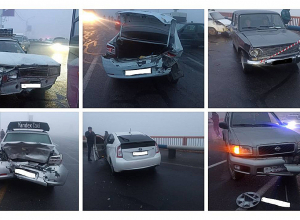 Դավթաշենի կամրջին բախվել են 27 ավտոմեքենաներ․ ավտոճանապարհը երկկողմանի փակ է