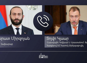 Արարատ Միրզոյանը հեռախոսազրույց է ունեցել Տոյվո Կլաարի հետ