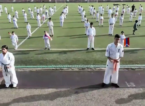 Ես եմ Արցախը  կարգախոսով ֆլեշմոբ են կազմակերպել Արցախի  կարատեի ֆեդերացիաները