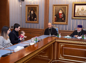 Ամենայն Հայոց Կաթողիկոսն ընդունեց Կանադայում բուժումն ավարտած սերժանտ Արթուր Հովհաննիսյանին