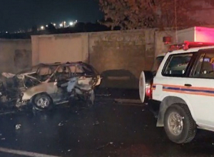 Ավտովթար, հրդեհ․ մեքենայի ներսում վարորդի այրված դին է հայտնաբերվել