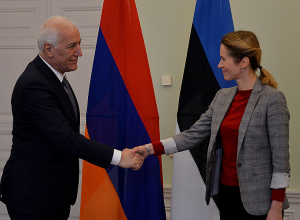 Президент Ваагн Хачатурян встретился с премьер-министром Эстонии Каей Каллас