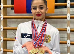 Մարմնամարզուհի Աննա Բադալյանը 5 մեդալ է նվաճել Նորվեգիայի միջազգային մրցաշարում