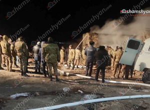 В результате пожара в казарме инженерно-сапёрной роты, погибли 15 военнослужащих: МО РА