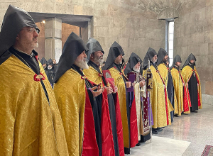 Հայոց բանակի օրվա առիթով Մայր Աթոռում կատարվեց Հանրապետական մաղթանք