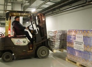 Հումանիտար օգնությունը՝ շուրջ 19 տոննա սննդամթերքով լի բեռնատար մեքենան Մոսկվայից շարժվեց Հայաստան