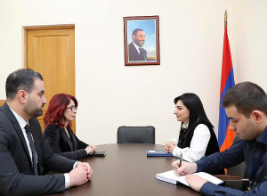 Թագուհի Թովմասյանը հյուրընկալել է Սիրիայի դեսպանին եւ հյուպատոսին