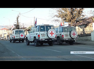 Сегодня из офиса Красного Креста в Арцахе в направлении Гориса выехали 23 человека