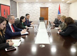 Ժաննա Անդրեասյանը հանդիպել է ՀԲ հայաստանյան գրասենյակի տնօրենի հետ