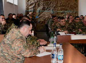 Под руководством генерал-майора Эдуарда Асряна были проведены совместные штабные учения